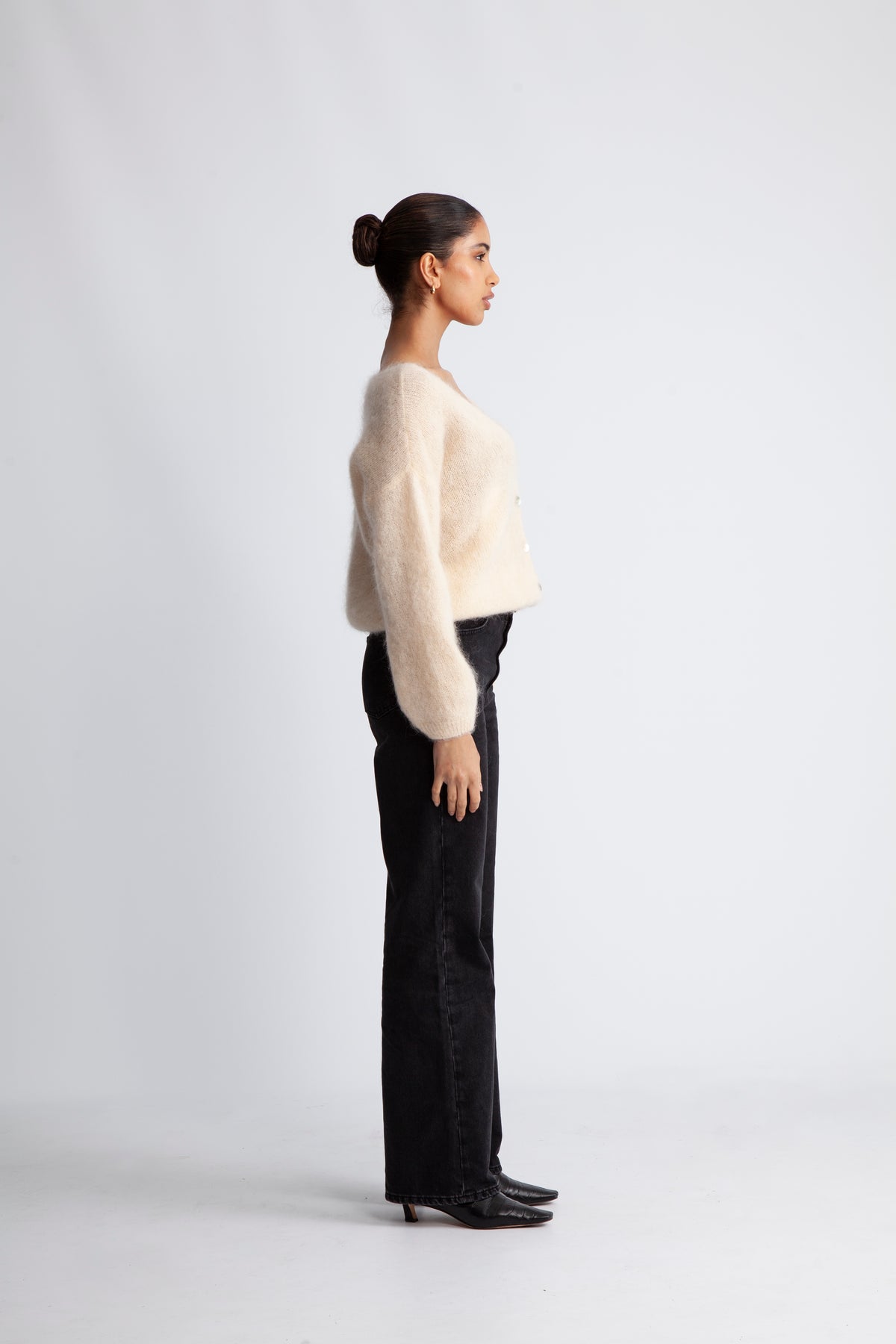 Cornelia Ls Cardigan - Almond