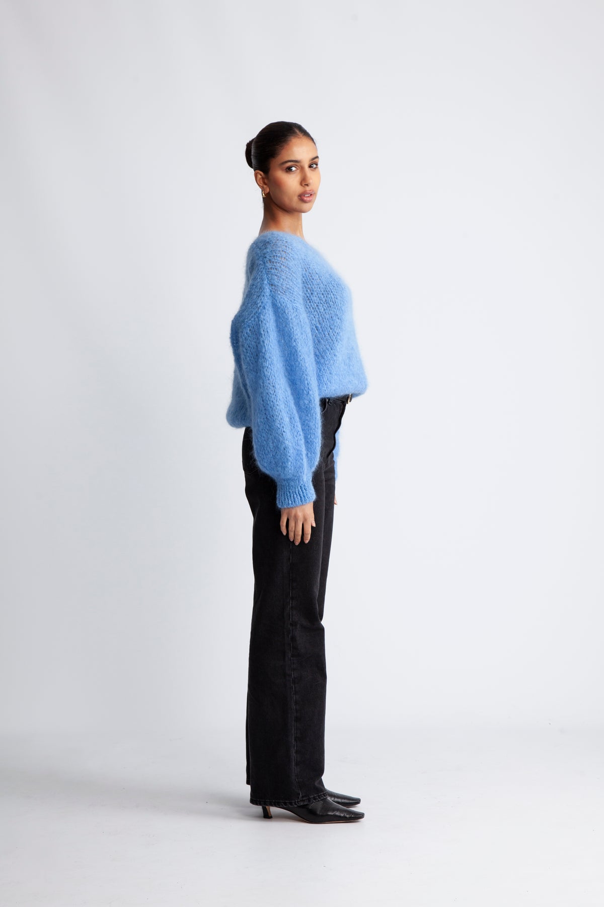 Milana LS Mohair Knit - Himmelsblå