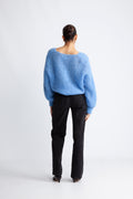 Milana LS Mohair Knit - Himmelsblå