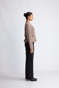 Yasanni Ls Knit Cardigan - Taupe Gray