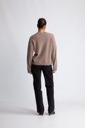Yasanni Ls Knit Cardigan - Taupe Gray