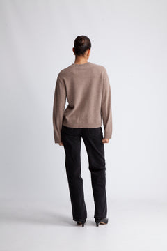 Yasanni Ls Knit Cardigan - Taupe Gray