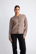 Yasanni Ls Knit Cardigan - Taupe Gray