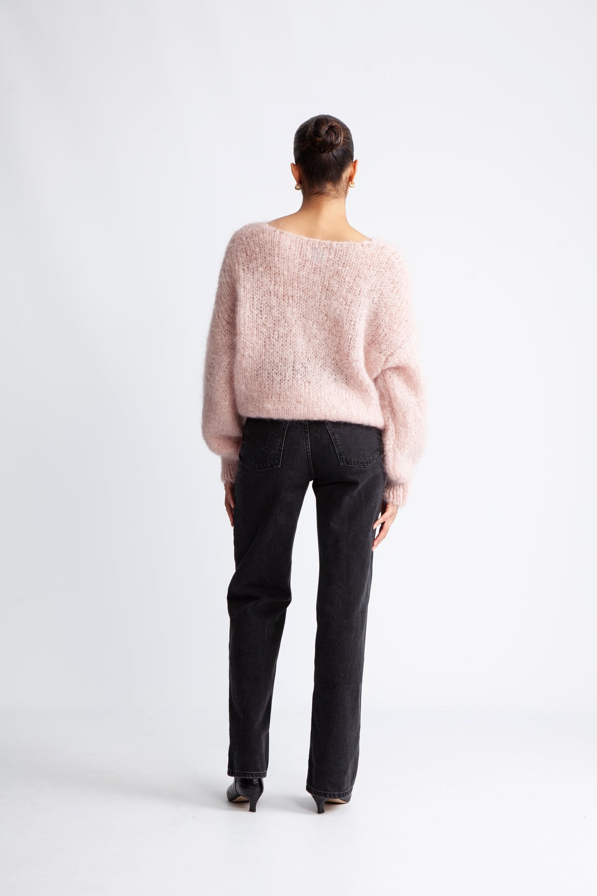 Milana LS Mohair Knit - Ljusrosa