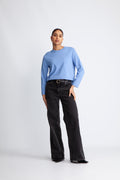 Essential Ls Boxy Tee - Blå