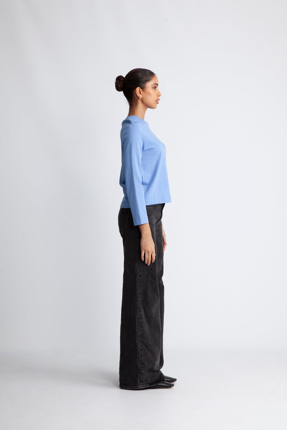 Essential Ls Boxy Tee - Blå