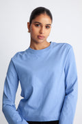 Essential Ls Boxy Tee - Blå