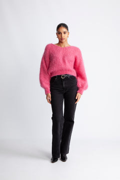 Milana LS Mohair Knit - Pink