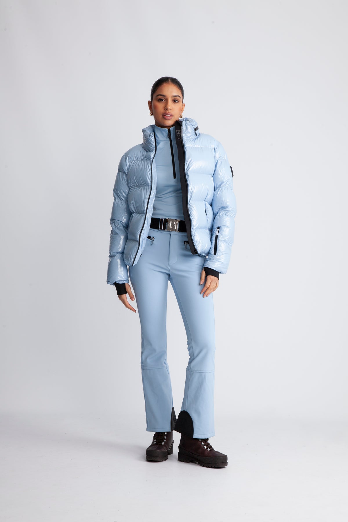 Gstaad Laquer Ski Jacket - Powder Blue