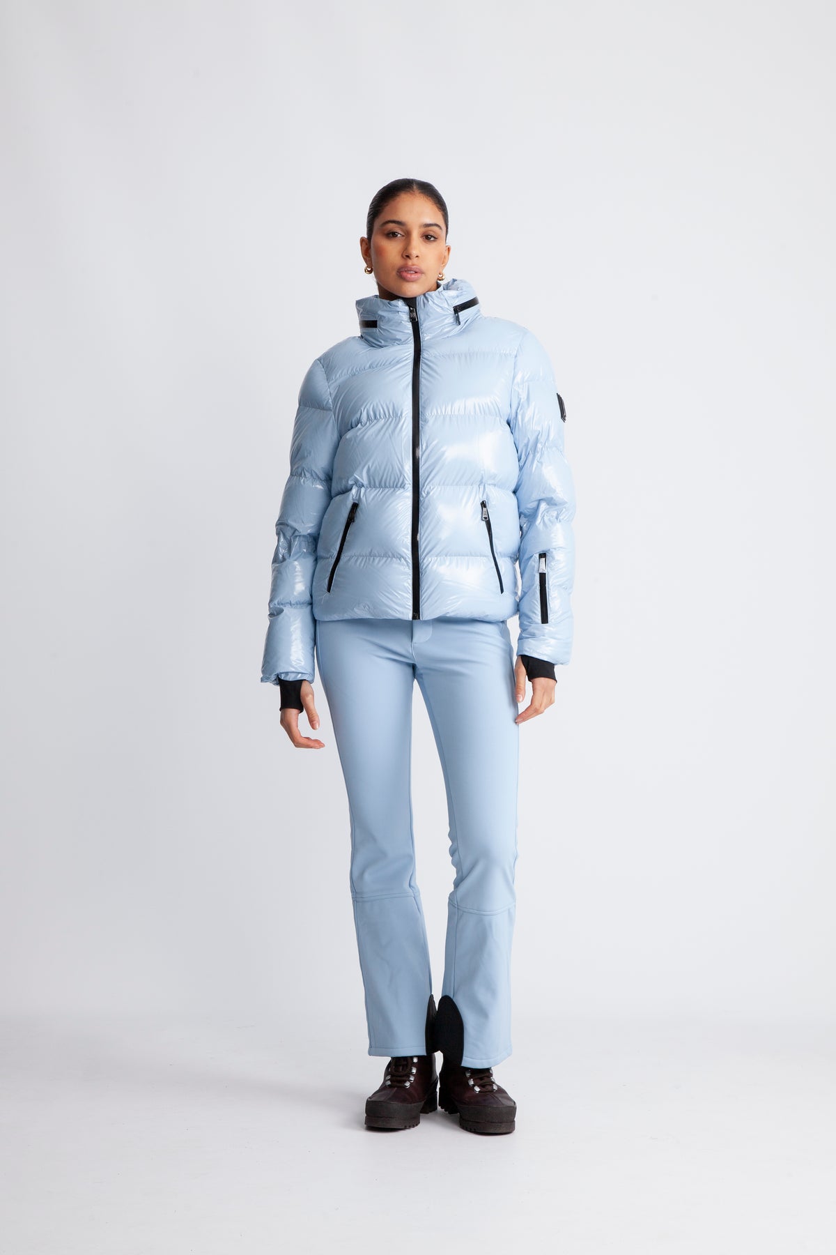 Gstaad Laquer Ski Jacket - Powder Blue
