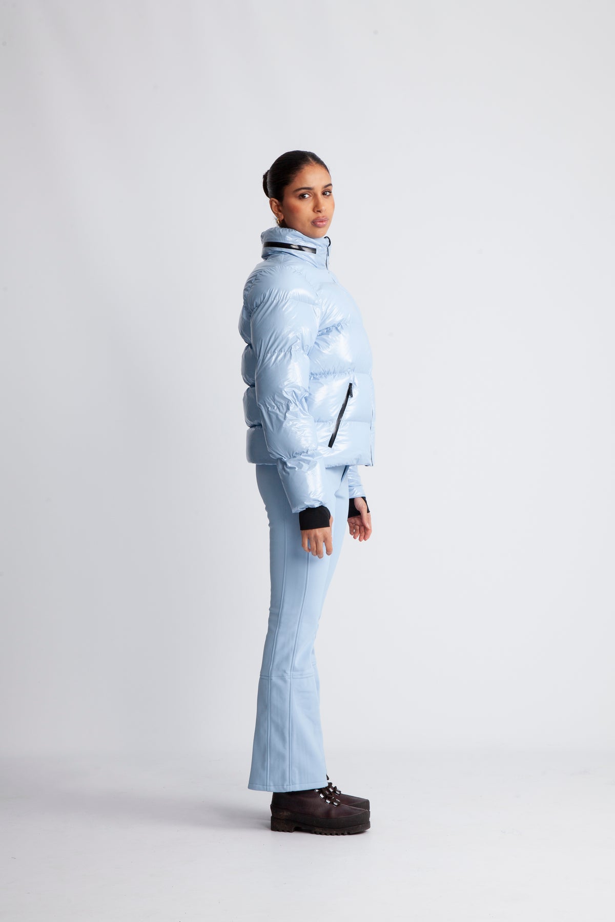 Gstaad Laquer Ski Jacket - Powder Blue