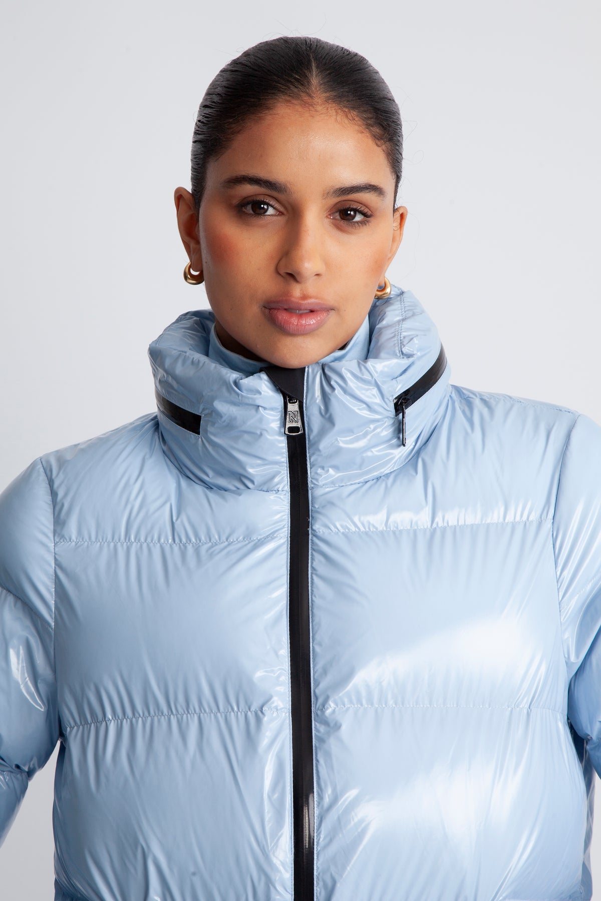 Gstaad Laquer Ski Jacket - Powder Blue
