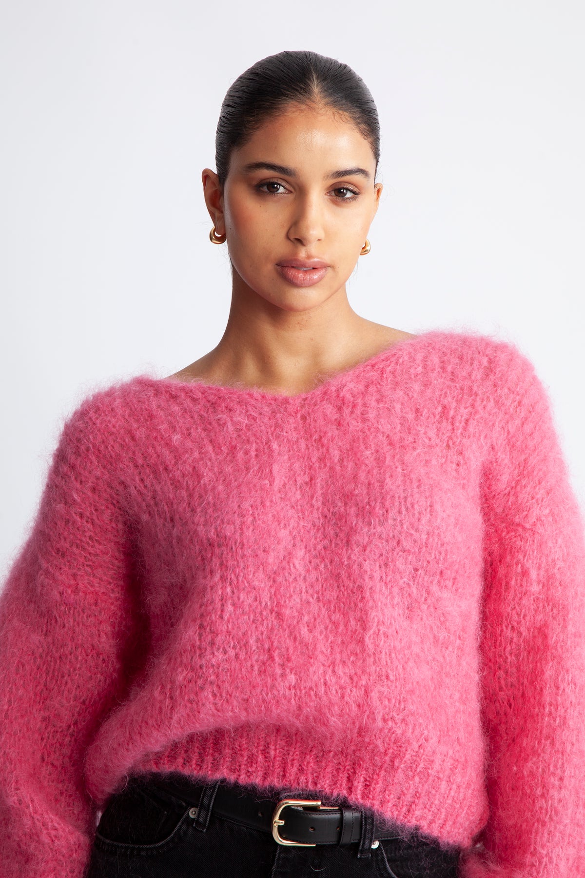 Milana LS Mohair Knit - Pink