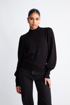 Yasfonny LS Knit Pullover - Black