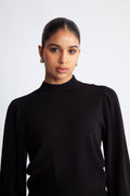 Yasfonny LS Knit Pullover - Svart