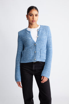 Grenada Knit Cardigan - Granada Sky