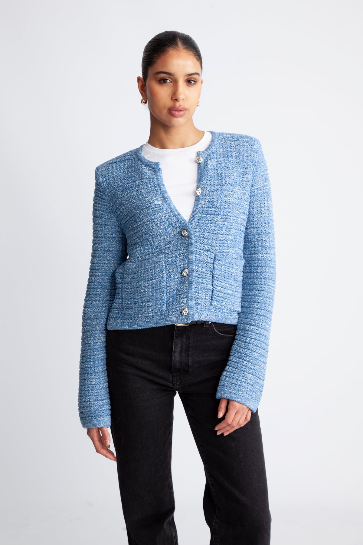 Grenada Knit Cardigan - Granada Sky