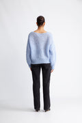 Milana Ls Mohair Knit - Light Blue