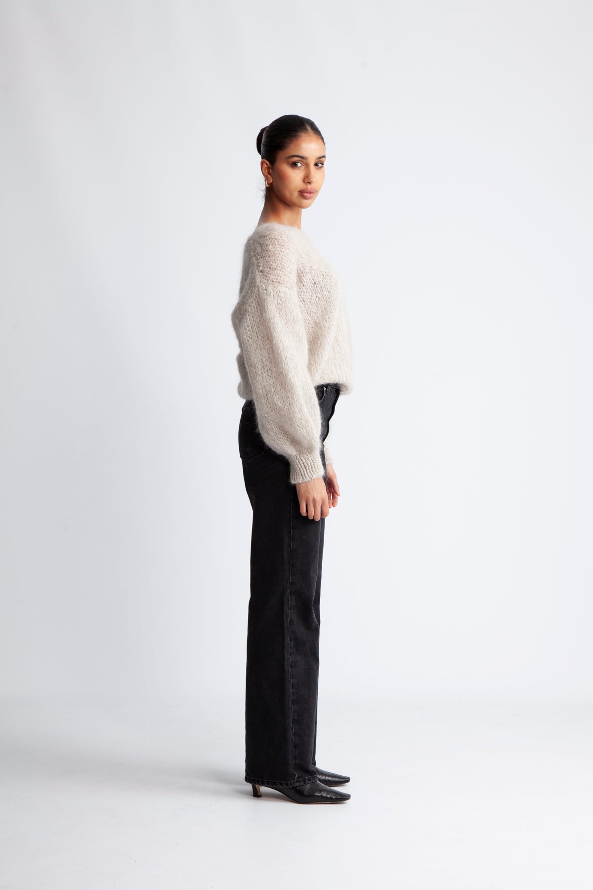Milana LS Mohair Knit - Beige