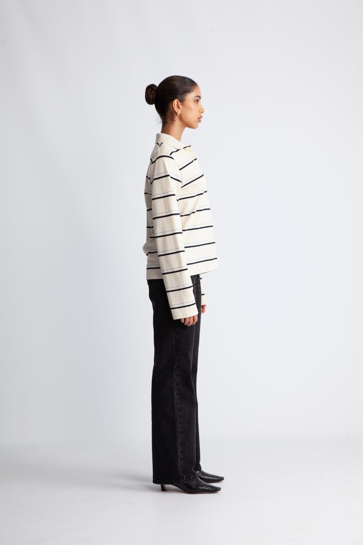 Lovella Striped Polo LL Tee - Summer Sand