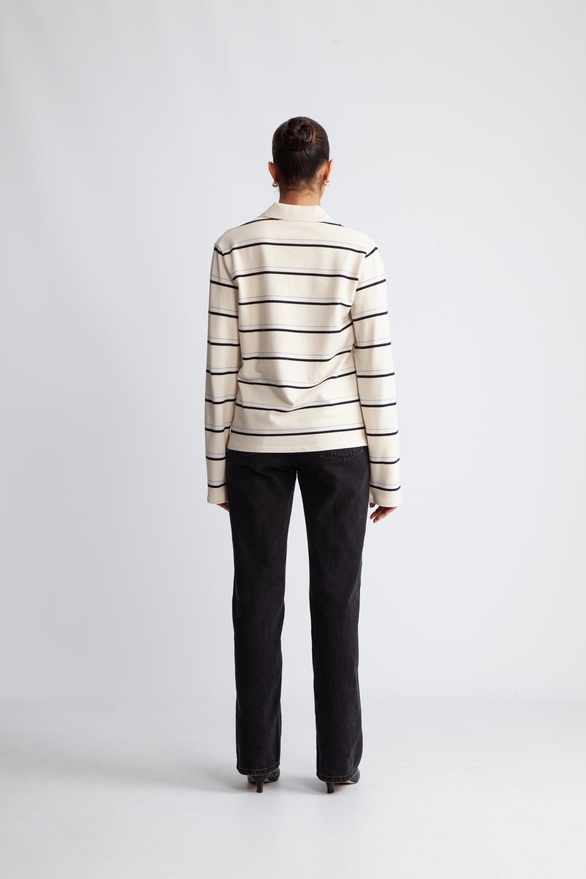 Lovella Striped Polo LL Tee - Summer Sand