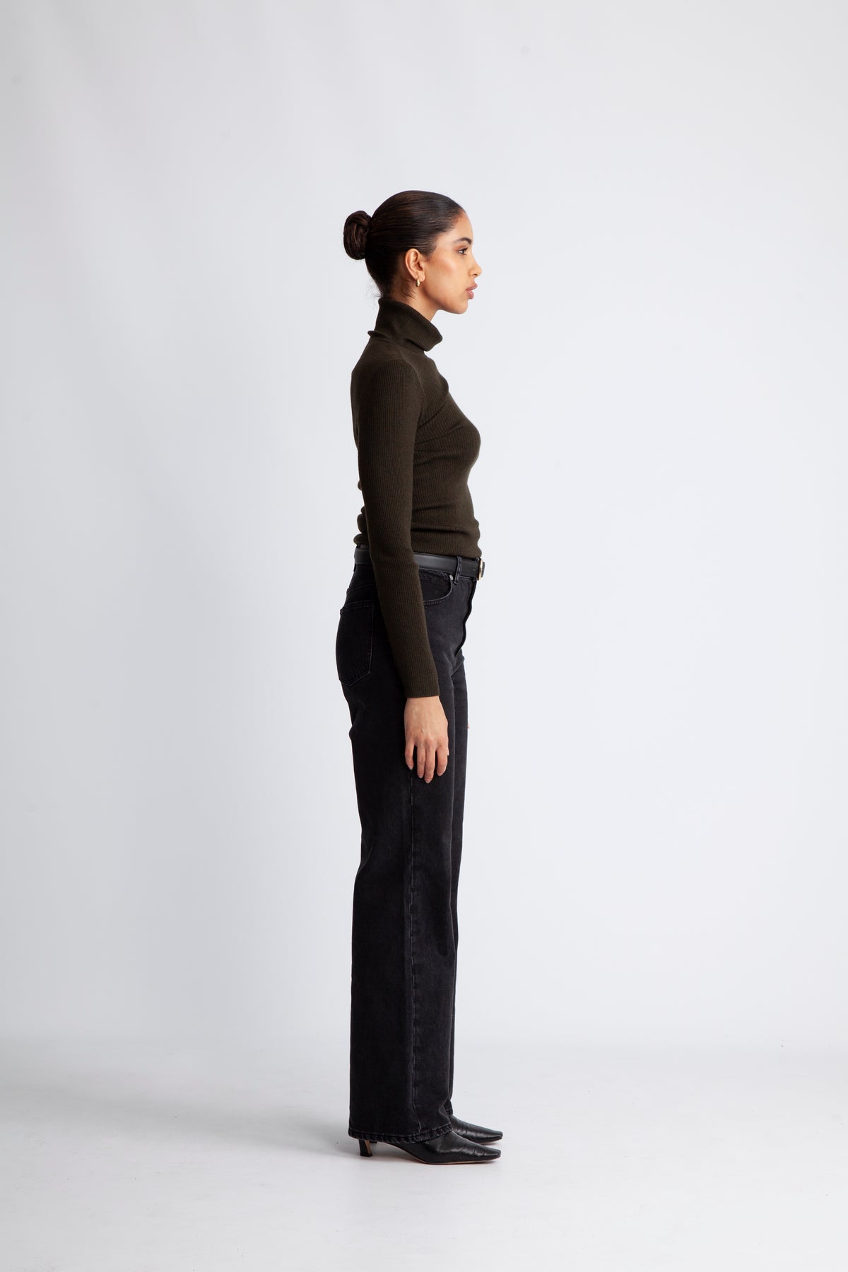 Rigmor Avalina Rib R Pullover - Forest Night