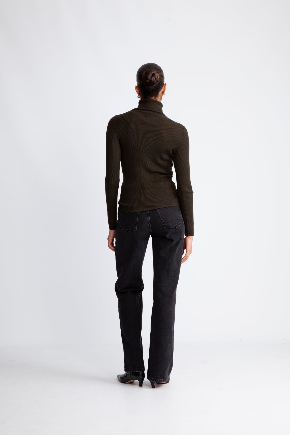 Rigmor Avalina Rib R Pullover - Forest Night