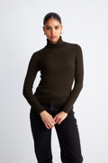 Rigmor Avalina Rib R Pullover - Forest Night