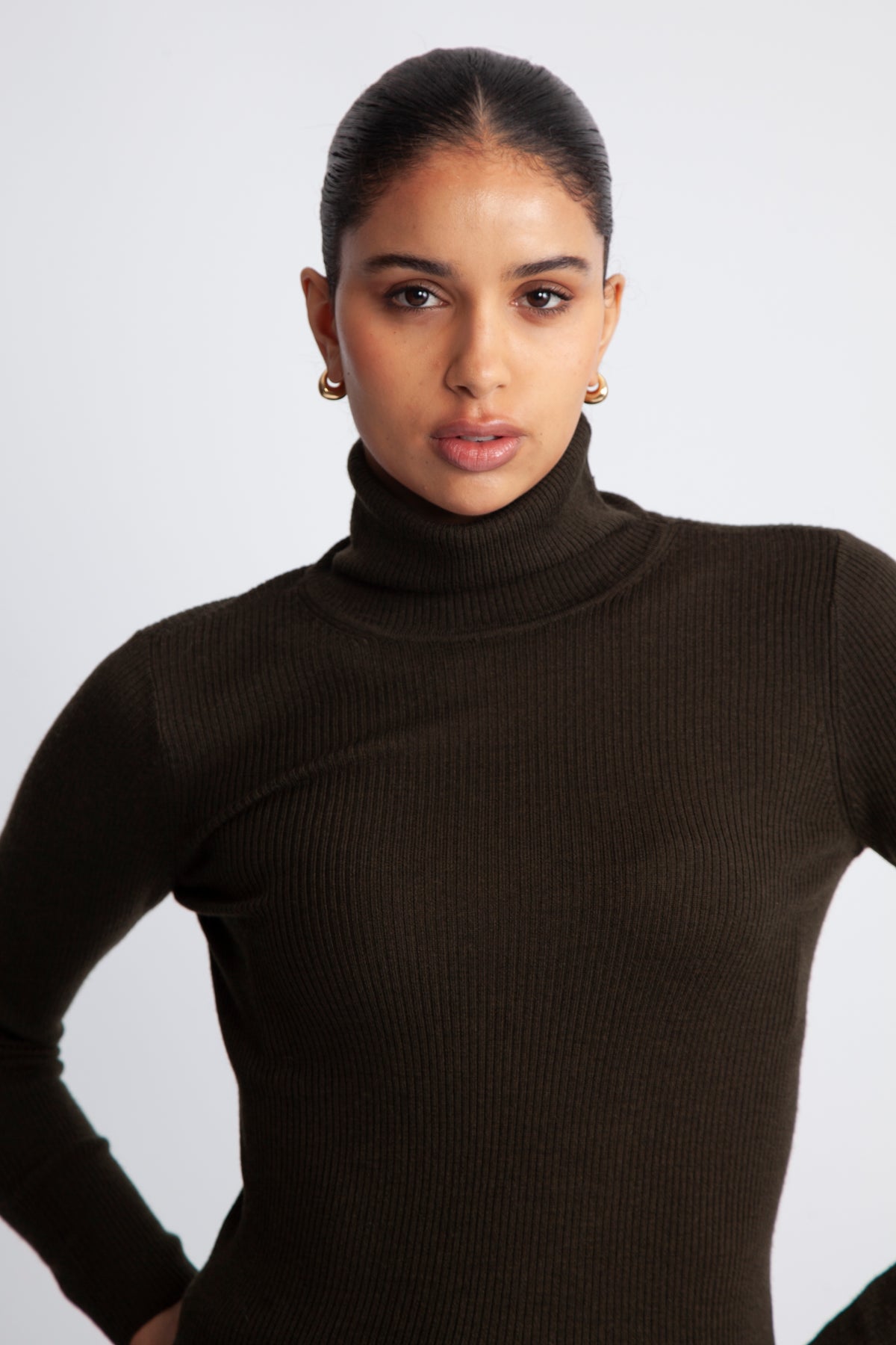 Rigmor Avalina Rib R Pullover - Forest Night