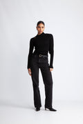 Moon Draped Ls - Black