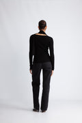 Moon Draped Ls - Black
