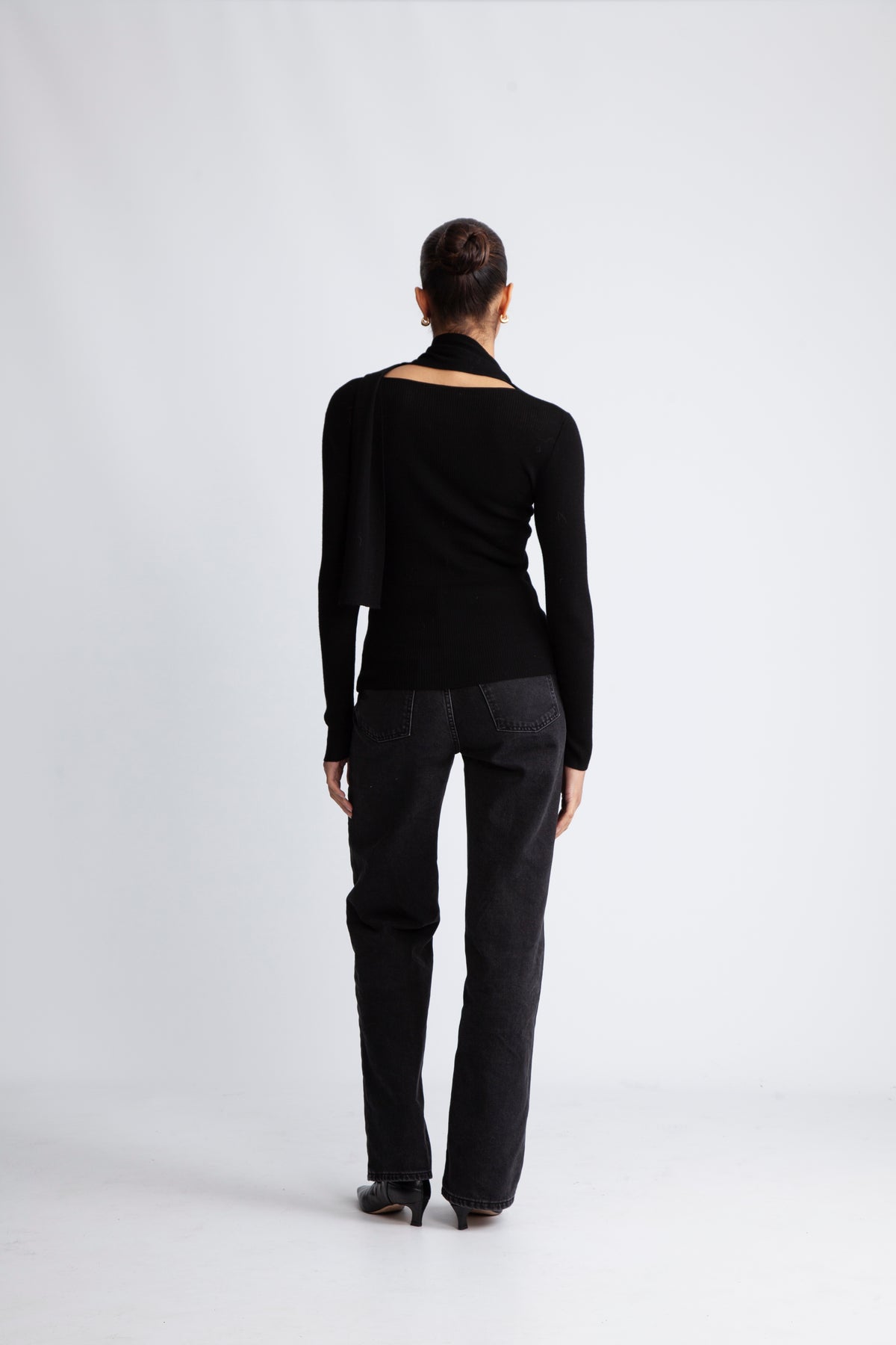 Moon Draped Ls - Black