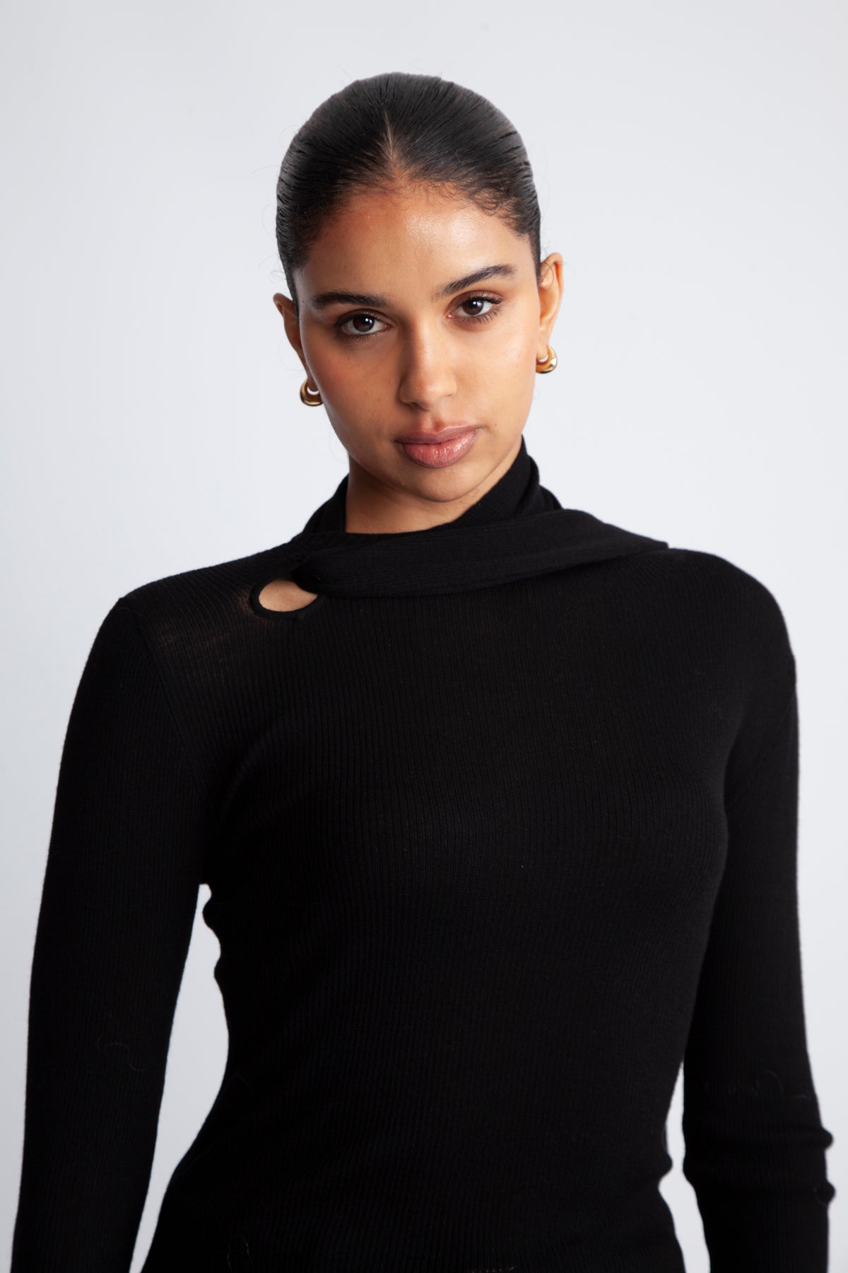 Moon Draped Ls - Black