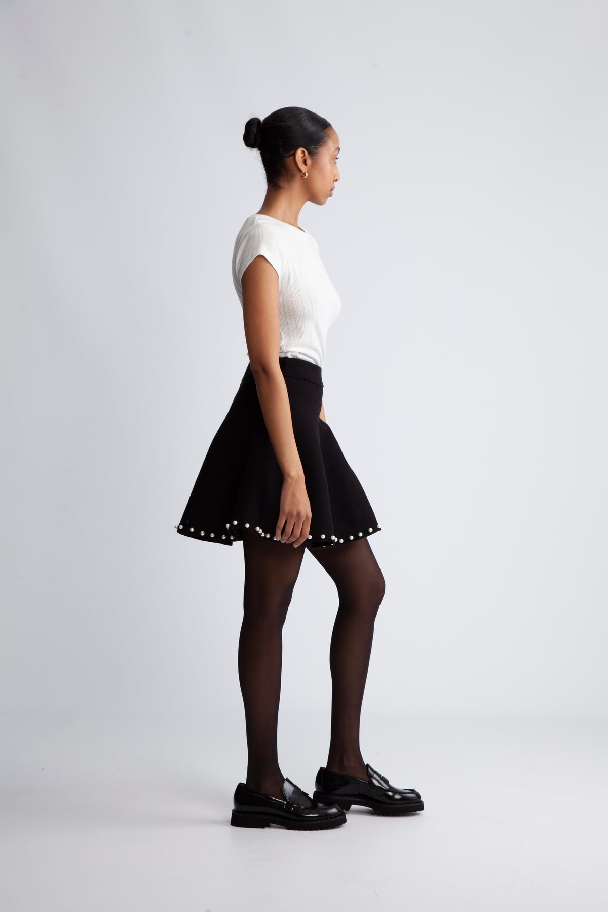 Yastucca Hmw Pearl Knit Skirt S. - Black