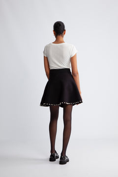 Yastucca Hmw Pearl Knit Skirt S. - Black