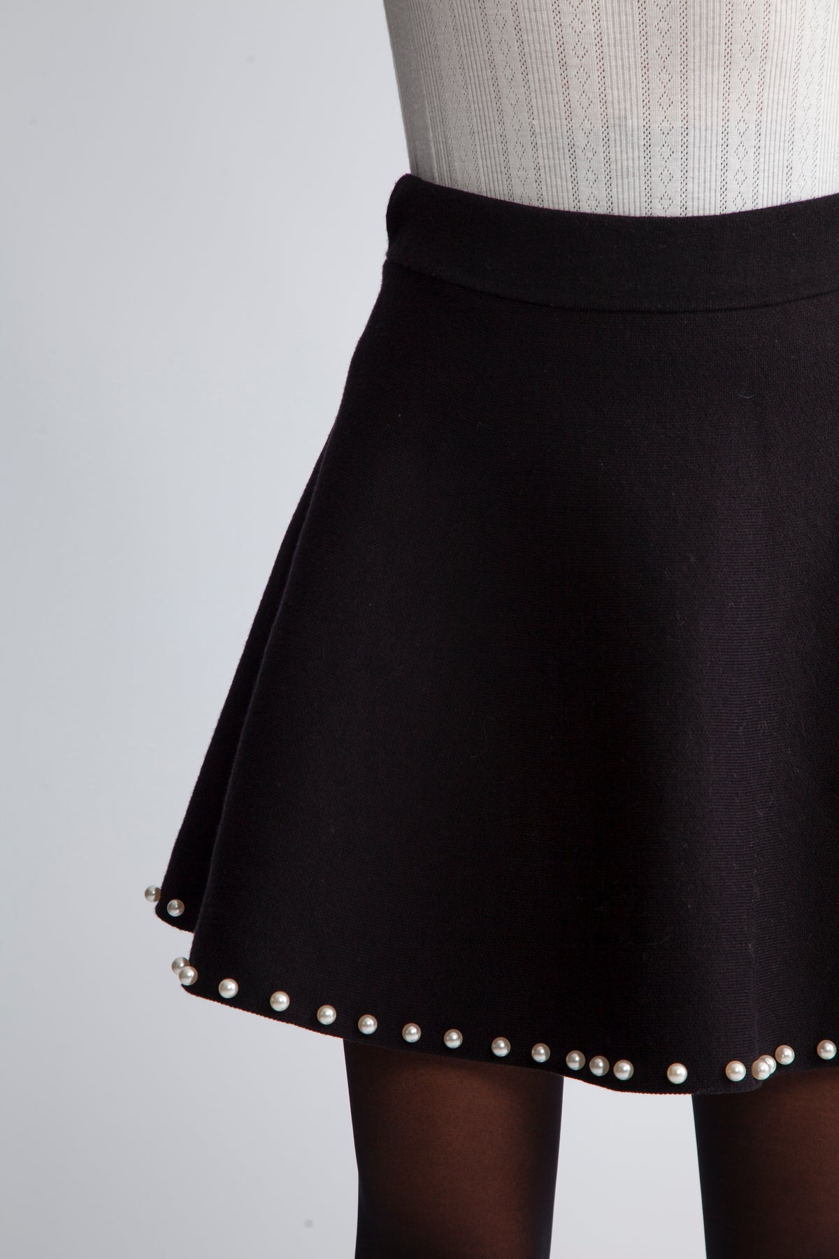 Yastucca Hmw Pearl Knit Skirt S. - Black
