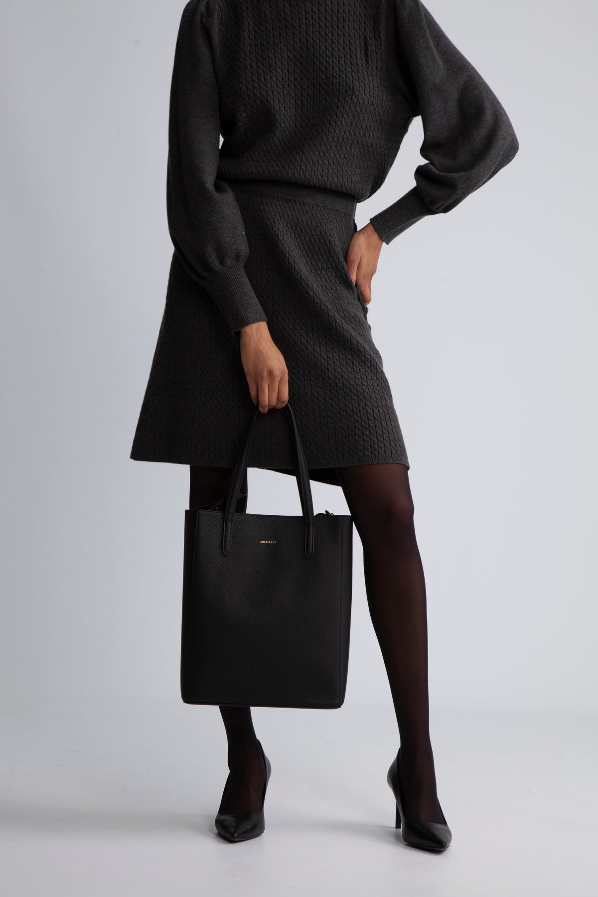 Ann Mini - Grain Leather Black