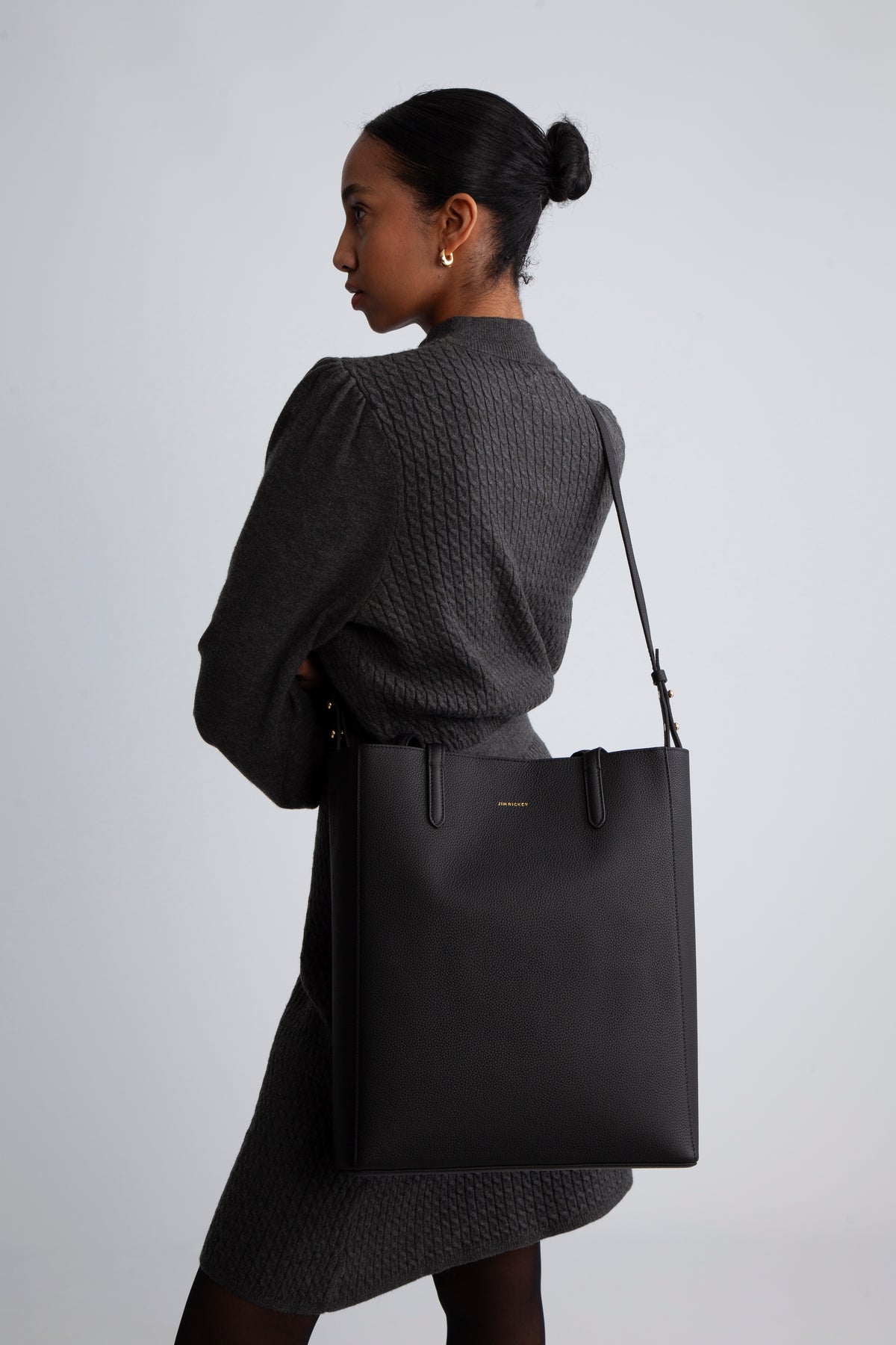 Ann Mini - Grain Leather Black