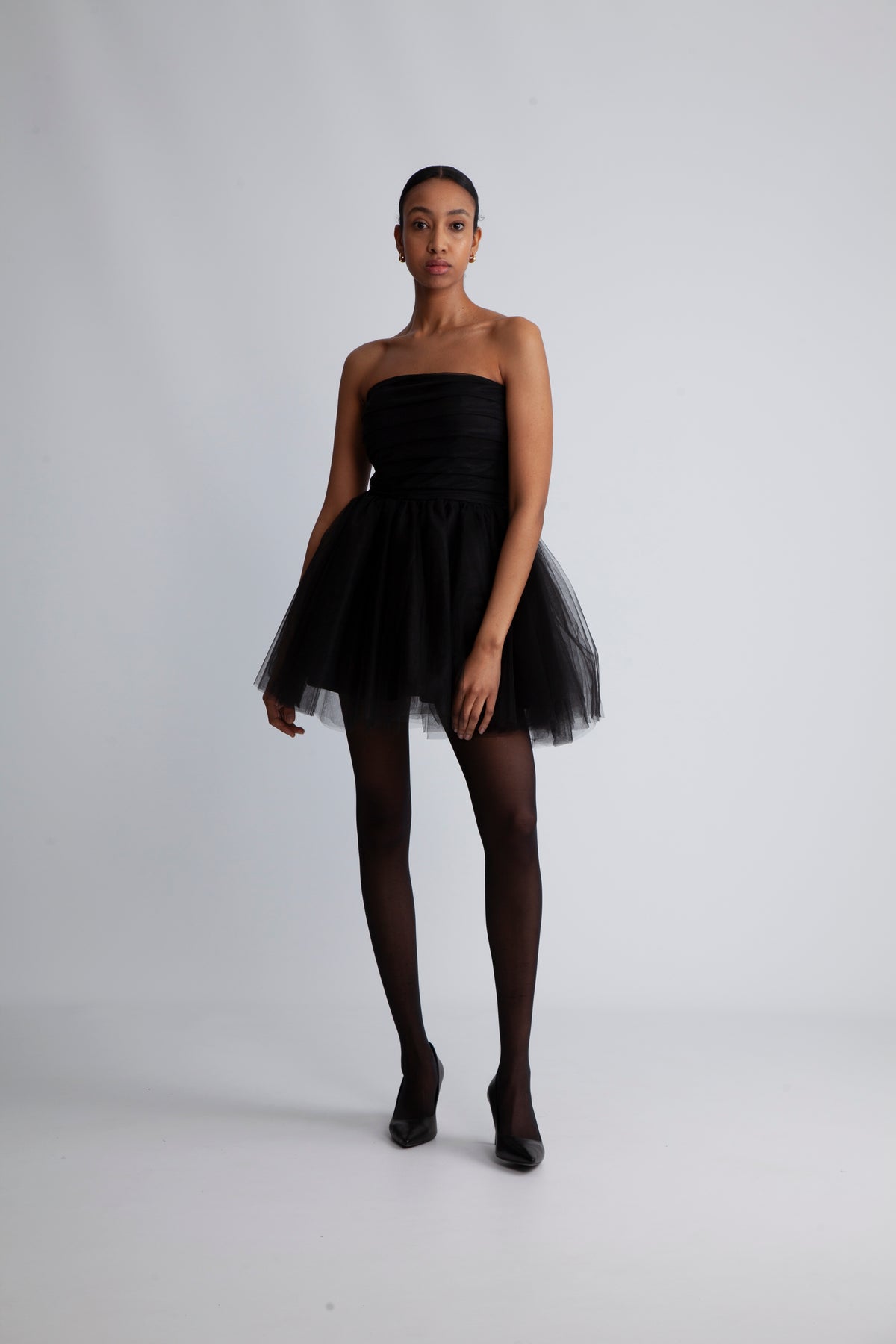 Envelope1976 Swan Dress Short - Svart