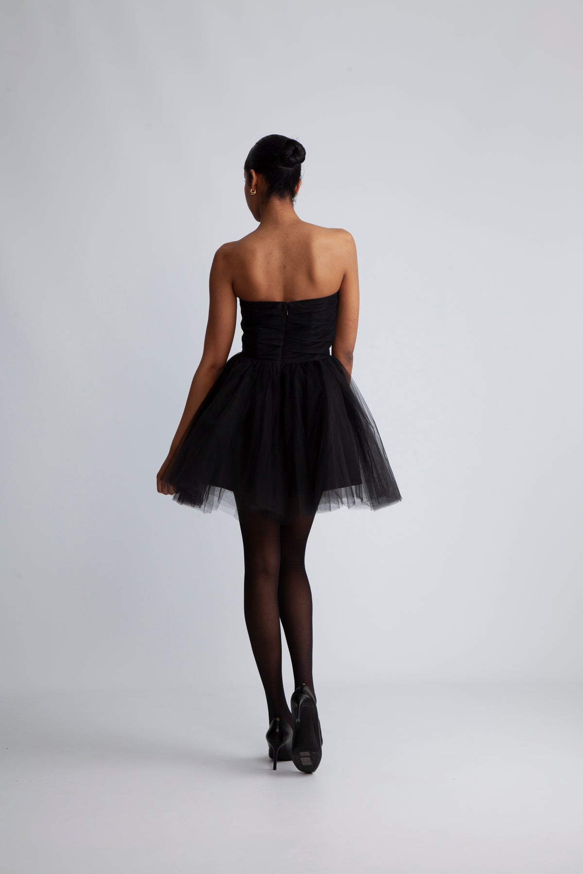 Envelope1976 Swan Dress Short - Svart