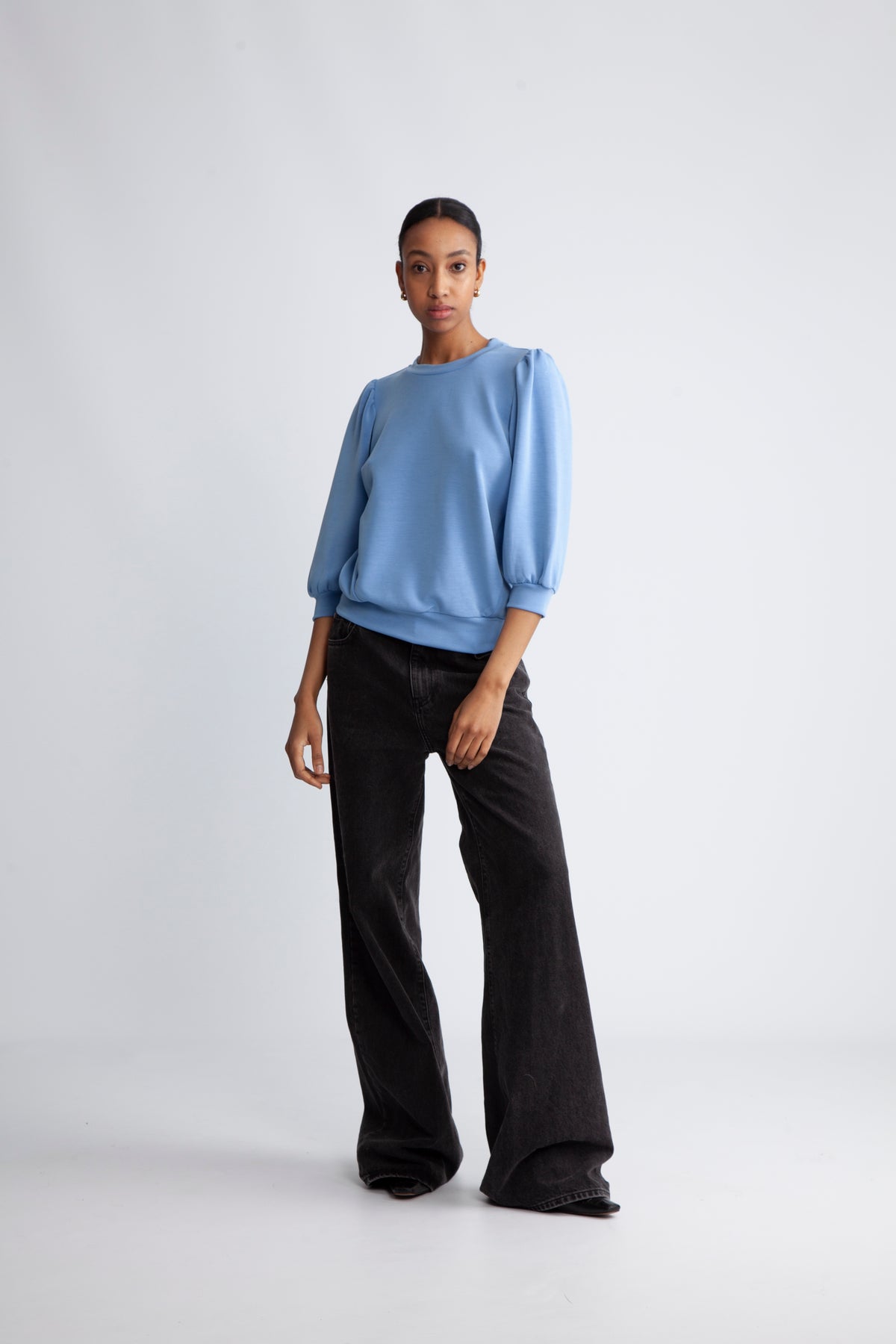 Tenny 3/4 Sweatshirt - Cornflower Blue