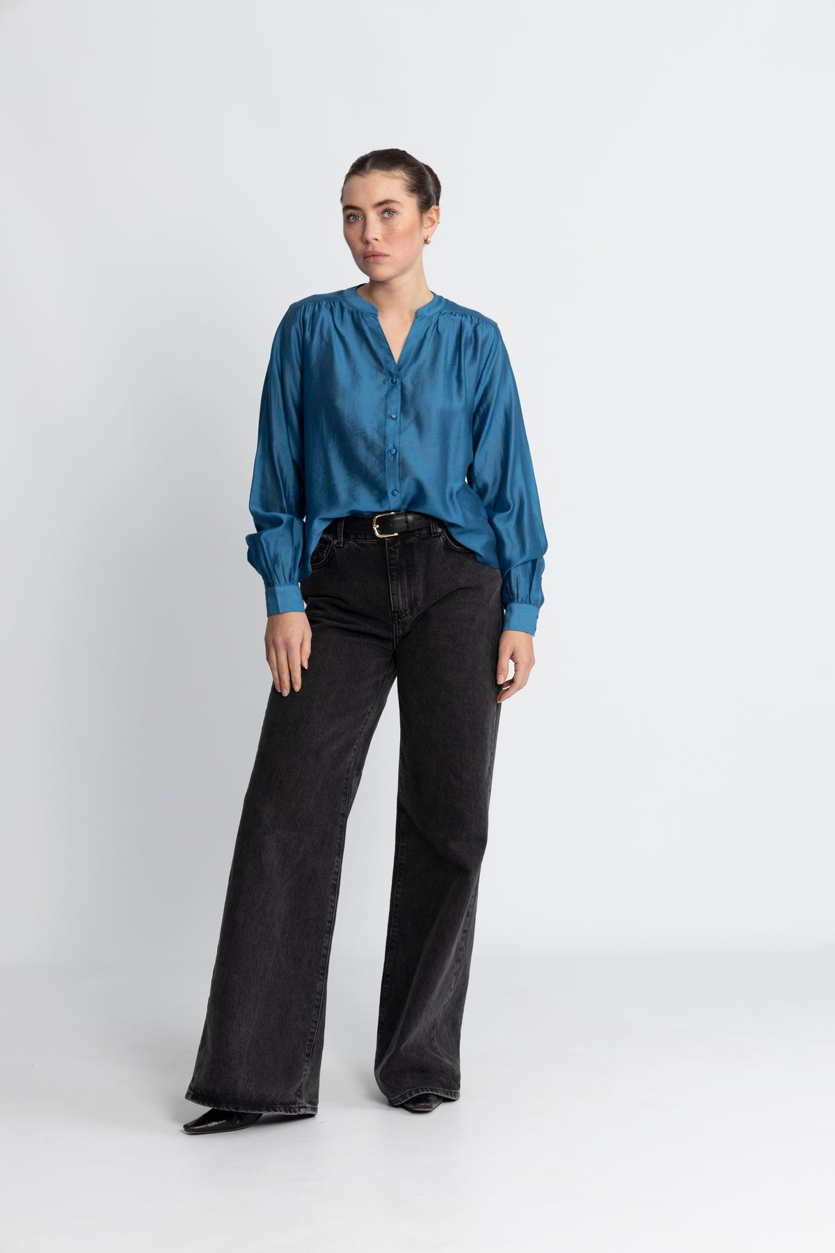 Denny Romina Shirt - Vallarta Blue