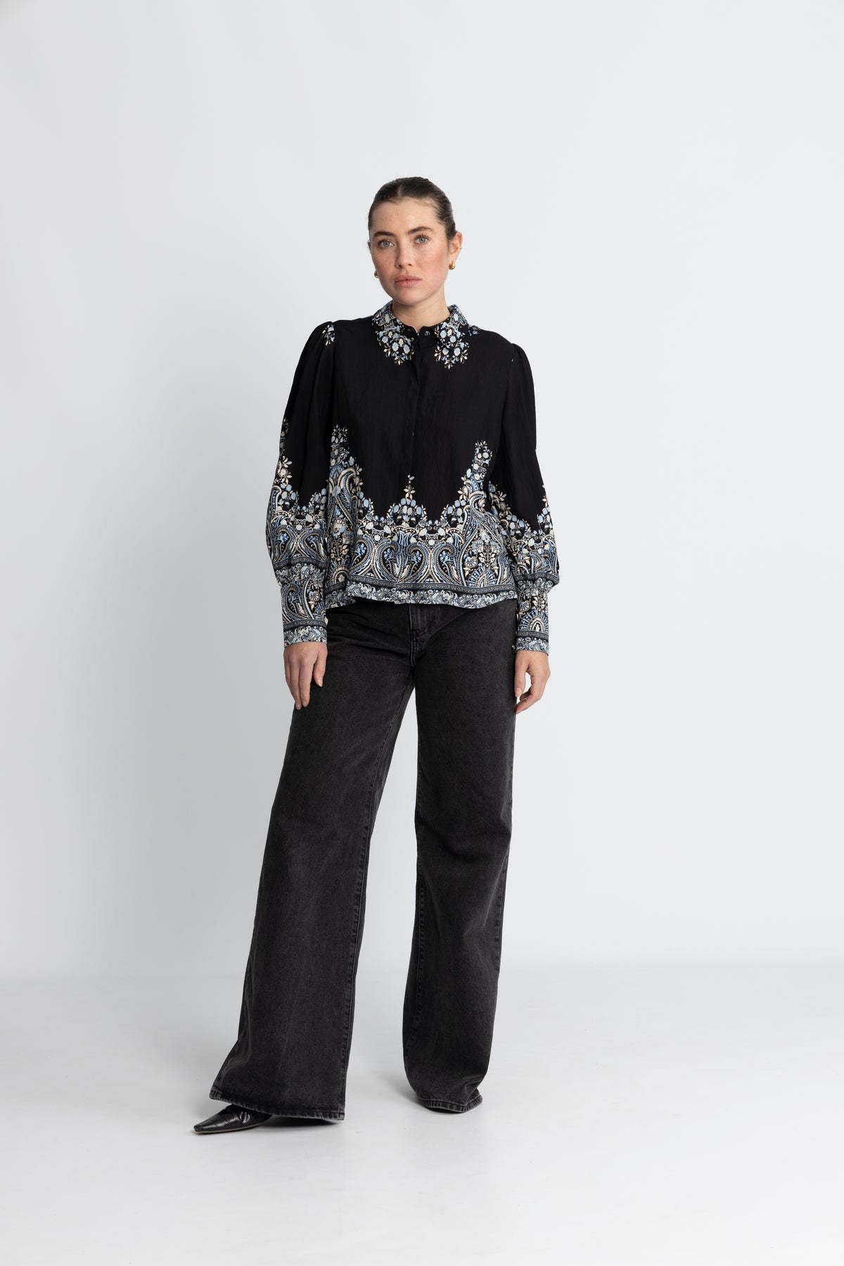 Yasbirma Ls Skjorta - Black Birma Print
