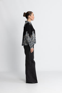 Yasbirma Ls Shirt - Black Birma Print