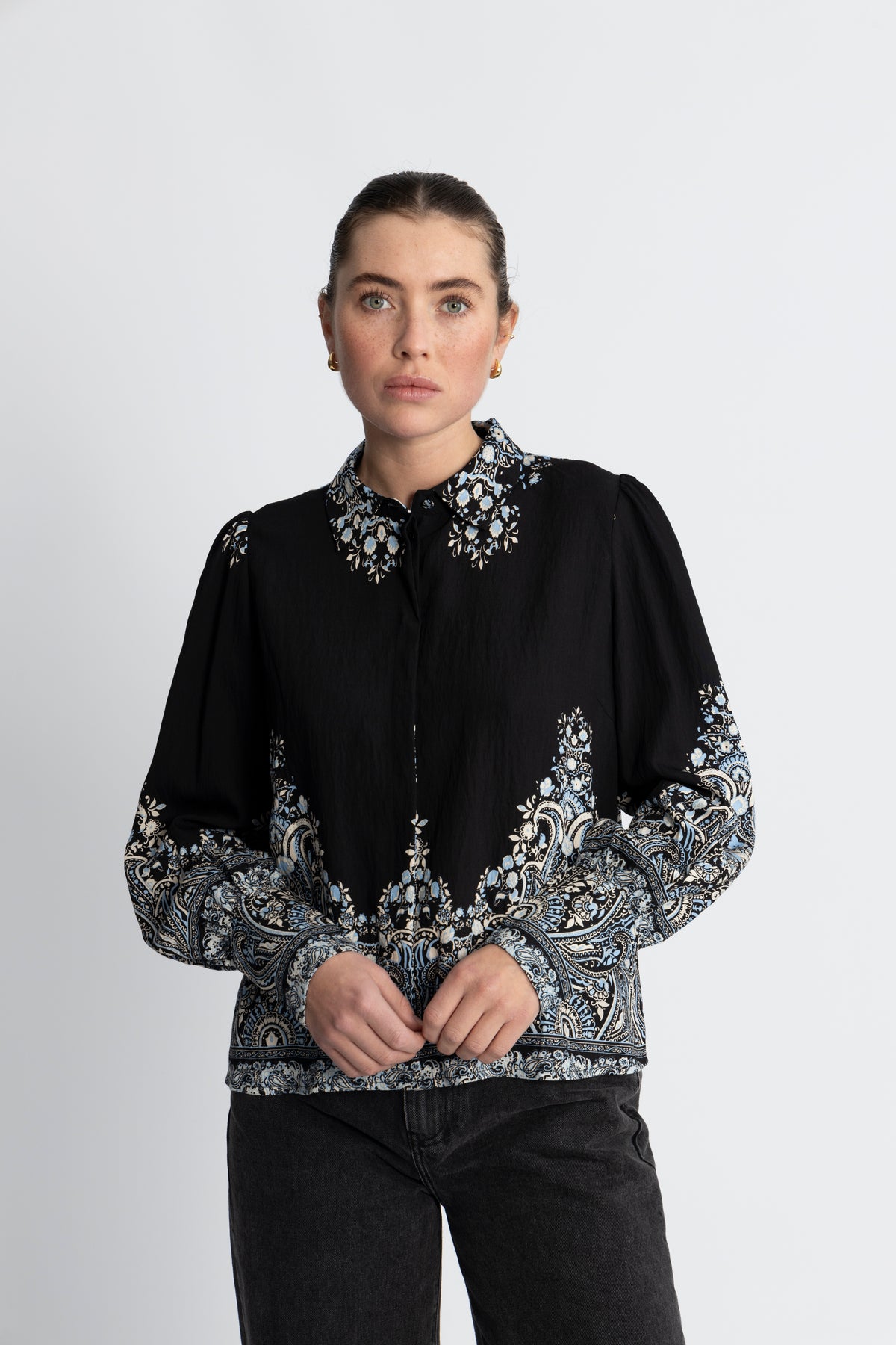 Yasbirma Ls Skjorta - Black Birma Print