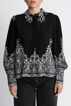 Yasbirma Ls Shirt - Black Birma Print