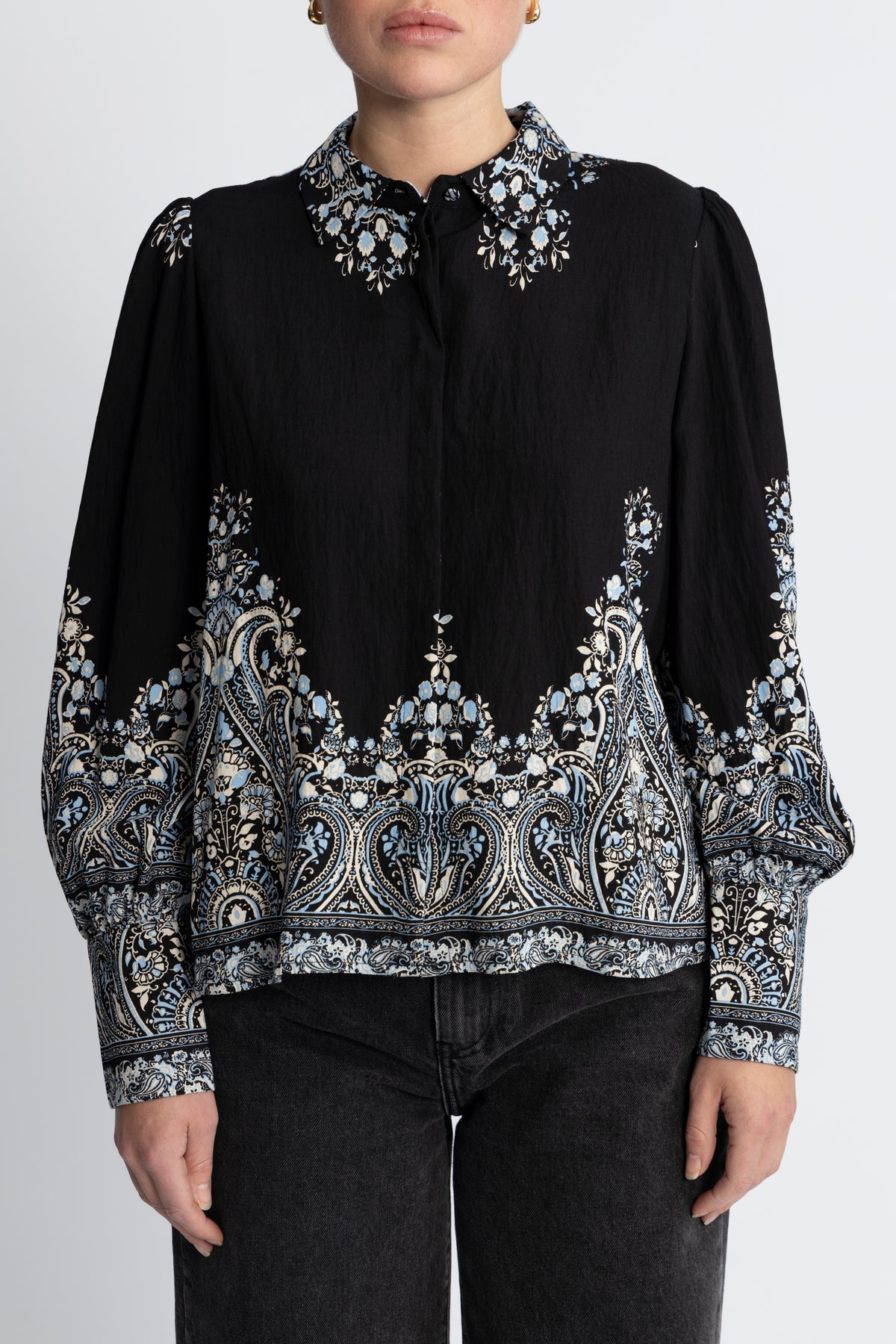Yasbirma Ls Skjorta - Black Birma Print