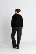 Ima Q Icon Hood Sweatshirt - Svart