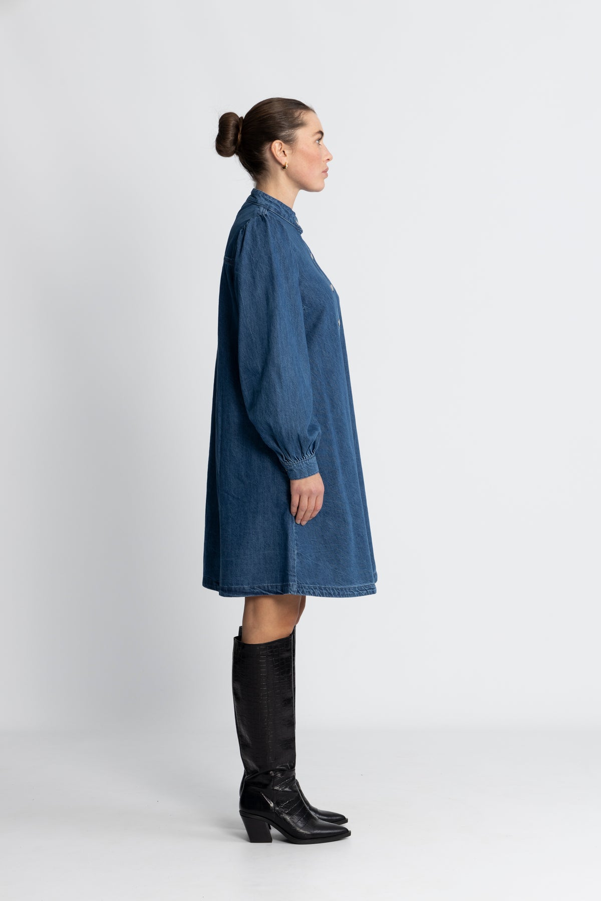 Elena Skjortklänning - Mid Blue Wash