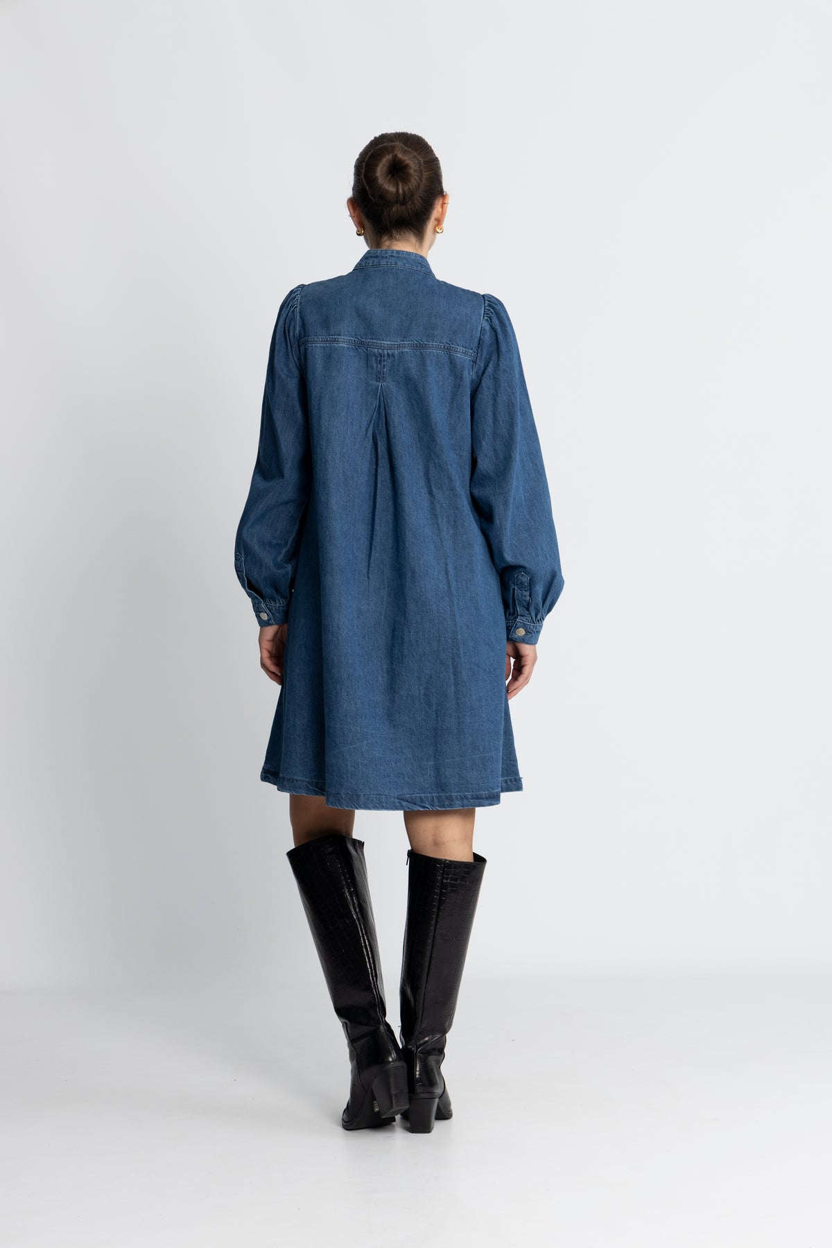 Elena Skjortklänning - Mid Blue Wash
